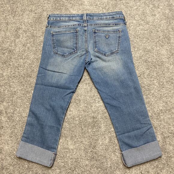 Guess Low Rise Jegging Maxine Fit Cropped Jeans Women's Size 27 Blue Denim - Picture 2 of 14